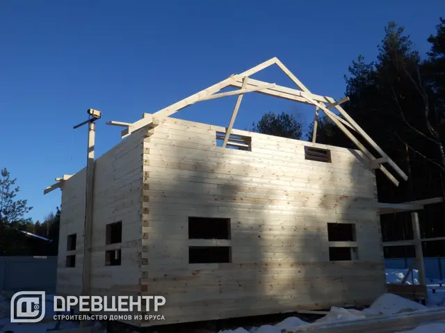 Строительство дома из бруса по проекту ДБ109 во Владимирской области д.Дубки, фото 10 из 16