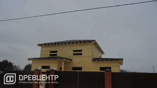 Строительство дома из бруса по проекту ДБ 117 во Владимирской области д.Киржач, фото 14 из 16