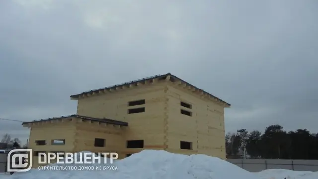 Строительство дома из бруса по проекту ДБ 117 во Владимирской области д.Киржач, фото 12 из 16