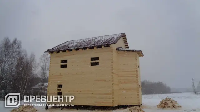 Строительство дома из бруса по проекту ДБ118 во Владимирской области д.Марково, фото 7 из 12