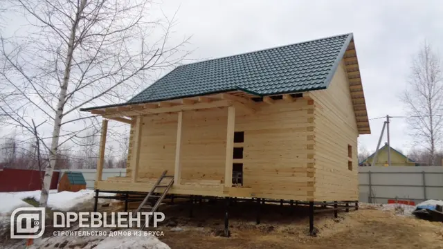 Строительство дома из бруса по проекту ДБ59 в Заокском районе п.Заокский, фото 10 из 16