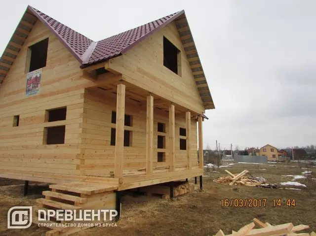 Строительство дома из бруса по проекту ДБ17 в Рузском районе д.Григорово, фото 22 из 22