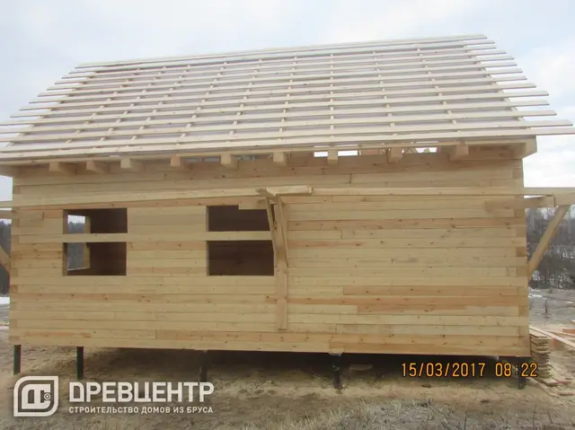 Строительство дома из бруса по проекту ДБ17 в Рузском районе д.Григорово, фото 14 из 22