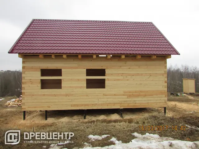 Строительство дома из бруса по проекту ДБ17 в Рузском районе д.Григорово, фото 21 из 22