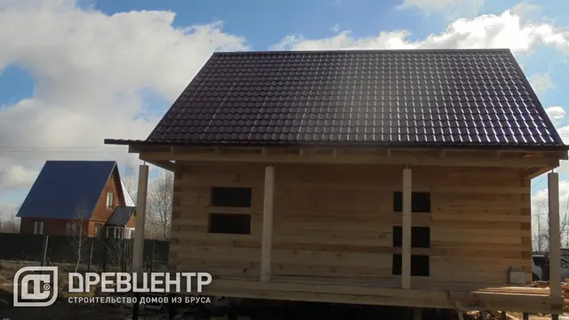 Строительство дома из бруса 150х200 мм в Каширском районе д.Пенье, фото 9 из 12
