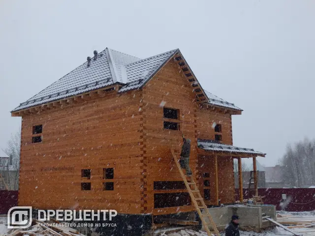 Строительство дома из бруса по проекту Дб 119 в Рузском районе, фото 15 из 22