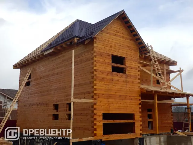 Строительство дома из бруса по проекту Дб 119 в Рузском районе, фото 12 из 22