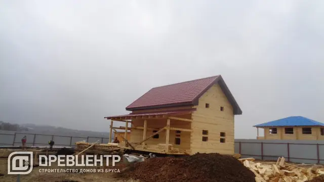 Строительство дома из бруса по проекту ДБ120 в Истринском районе д.Качаброво, фото 19 из 20