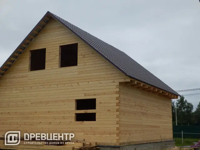 Строительство дома из бруса по проекту ДБ 95 в Раменском районе с.Новохаритоновское, фото 11 из 13
