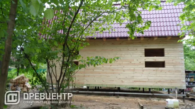 Строительство дома из бруса по проекту ДБ38 в Солнечногорском районе пос.Красный воин, фото 9 из 9