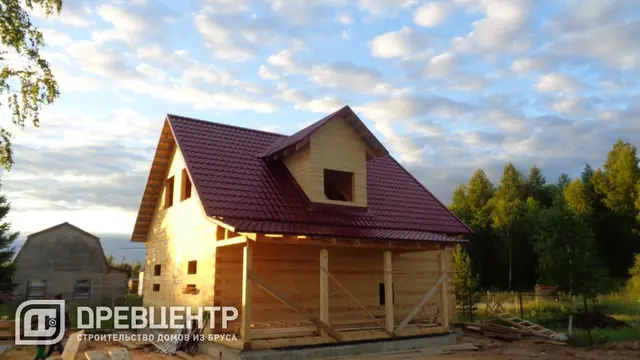 Строительство дома из бруса по проекту ДБ95 в Рузском районе д.Ивойлово, фото 11 из 12