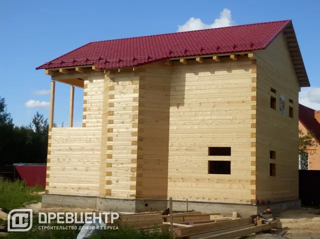 Строительство дома из бруса 200х200 мм в г.Электросталь, фото 10 из 12