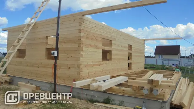 Строительство дома из бруса в Можайском районе СНТ "Царские берега", фото 7 из 20
