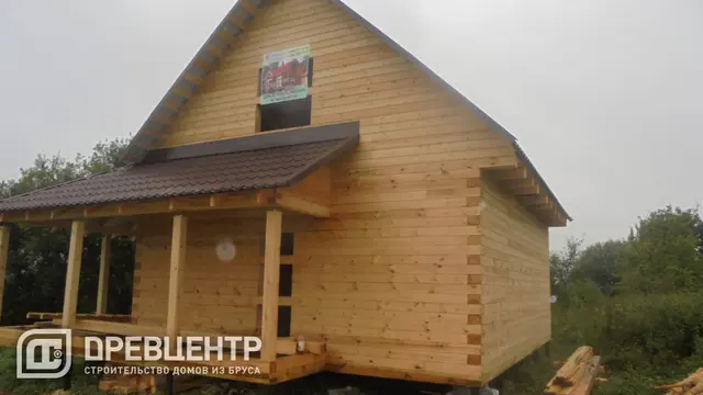 Строительство дома из бруса по проекту ДБ37 в Калужской области д.Фатьяново, фото 18 из 19
