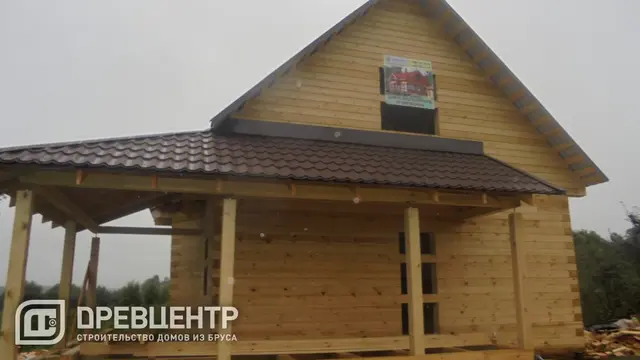 Строительство дома из бруса по проекту ДБ37 в Калужской области д.Фатьяново, фото 17 из 19