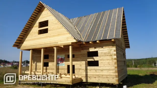 Строительство дома из бруса по проекту ДБ17 в Сергиевом Посаде, фото 10 из 15