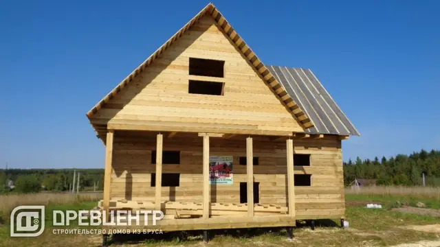 Строительство дома из бруса по проекту ДБ17 в Сергиевом Посаде, фото 12 из 15