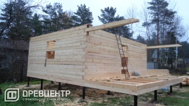 Строительство дома из бруса по проекту ДБ56 во Владимирской области п.Лисицино, фото 7 из 12
