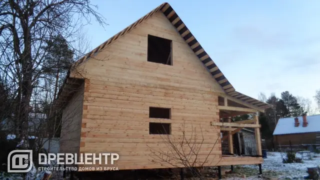 Строительство дома из бруса по проекту ДБ56 во Владимирской области п.Лисицино, фото 10 из 12