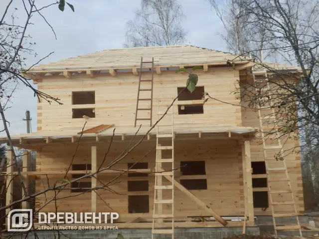 Строительство дома из бруса в Ступинском районе д.Ольгино, фото 12 из 16