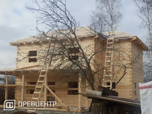 Строительство дома из бруса в Ступинском районе д.Ольгино, фото 11 из 16