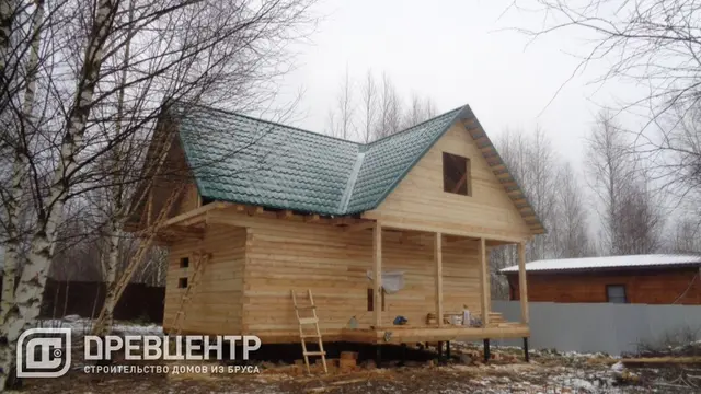 Строительство дома из бруса по проекту ДБ17 в Дмитровском районе СНТ "Яхрома Ривер", фото 12 из 12