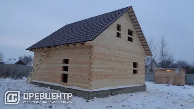 Строительство дома из бруса 8х8 в Ступинском районе д.Большое Лупаково, фото 8 из 10