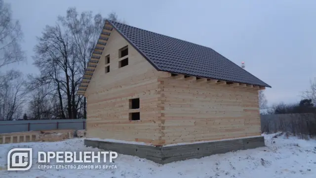 Строительство дома из бруса 8х8 в Ступинском районе д.Большое Лупаково, фото 9 из 10