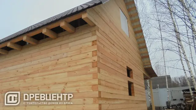 Строительство дома из бруса по проекту ДБ56 в Волоколамском районе д.Дубосеково, фото 10 из 14