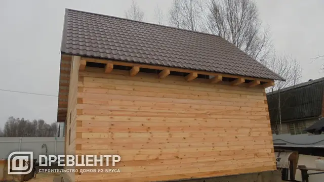 Строительство дома из бруса по проекту ДБ56 в Волоколамском районе д.Дубосеково, фото 11 из 14