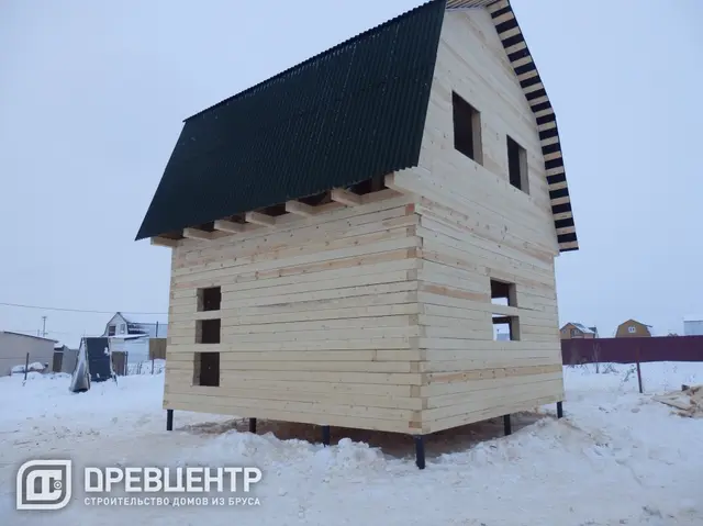 Строительство дома из бруса по проекту ДБ21 в Раменском районе с\п Рыболовное ДНП " Клеверная дымка", фото 10 из 12