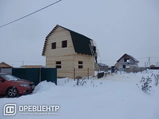 Строительство дома из бруса по проекту ДБ21 в Раменском районе с\п Рыболовное ДНП " Клеверная дымка", фото 7 из 12