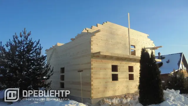 Строительство дома из бруса размером 9х9 м.в Шаховском районе д.Чухолово, фото 10 из 15