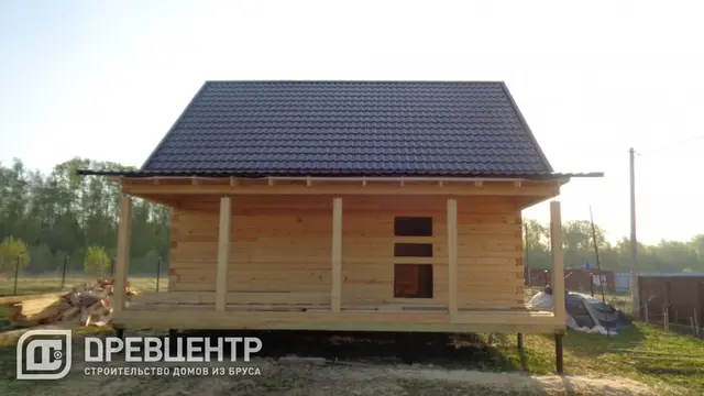 Строительство дома из бруса по проекту ДБ59 в Тульской области Заокский район д.Александровка, фото 11 из 14