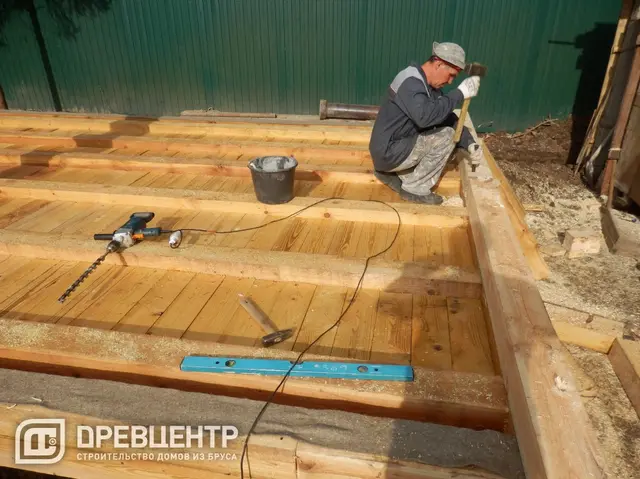 Строительство бани из бруса по проекту Б2 в Солнечногорском районе д.Радумля, фото 2 из 15