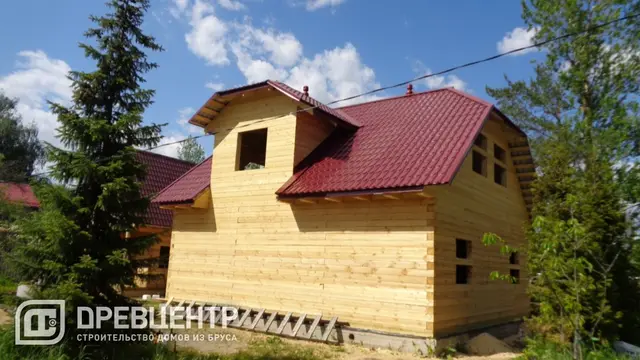 Строительство дома из бруса 8х9 в Ногинском районе пос.Воровского, фото 13 из 16