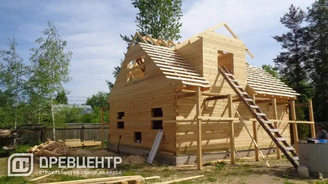 Строительство дома из бруса 8х9 в Ногинском районе пос.Воровского, фото 7 из 16