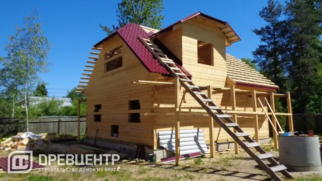 Строительство дома из бруса 8х9 в Ногинском районе пос.Воровского, фото 8 из 16