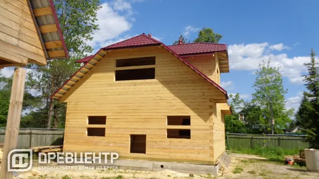 Строительство дома из бруса 8х9 в Ногинском районе пос.Воровского, фото 11 из 16