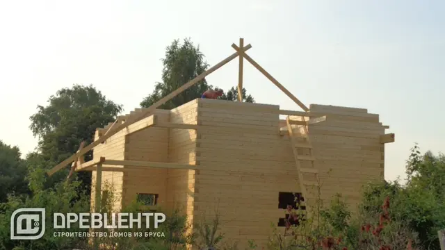 Строительство дома из бруса по проекту ДБ20 в Одинцовском районе д.Подлипки, фото 10 из 18