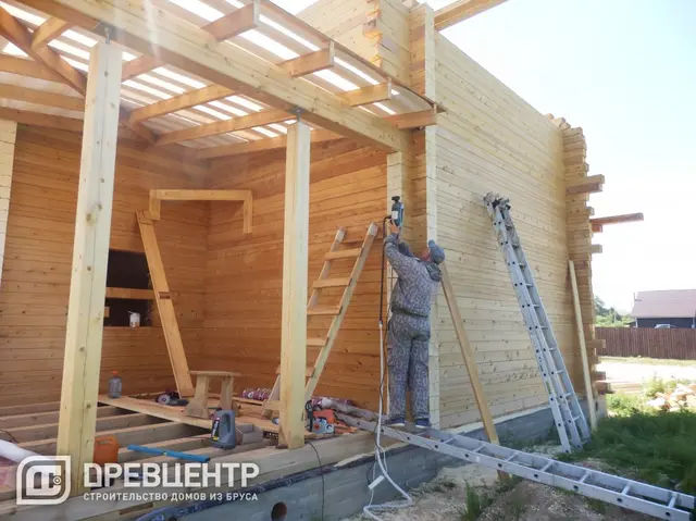 Строительство дома из бруса 11х11 м в Чеховском районе д.Крюково, фото 8 из 19