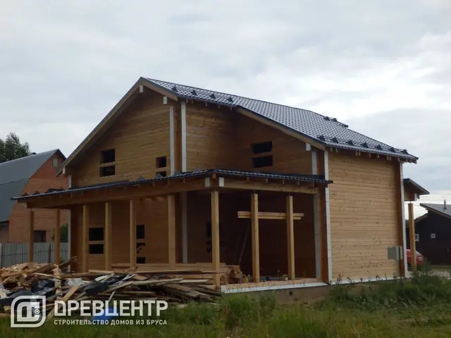 Строительство дома из бруса 11х11 м в Чеховском районе д.Крюково, фото 14 из 19