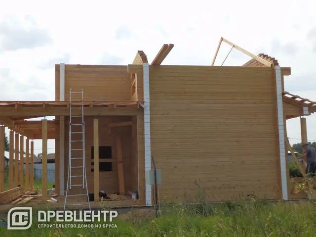 Строительство дома из бруса 11х11 м в Чеховском районе д.Крюково, фото 10 из 19