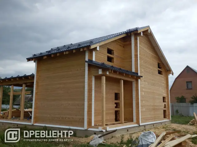 Строительство дома из бруса 11х11 м в Чеховском районе д.Крюково, фото 17 из 19