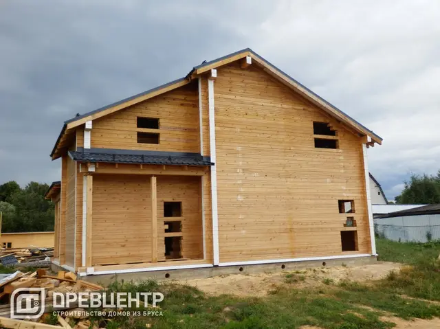 Строительство дома из бруса 11х11 м в Чеховском районе д.Крюково, фото 18 из 19