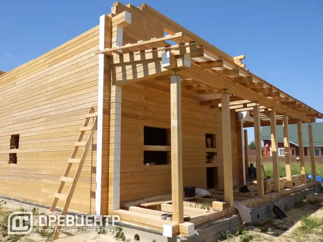 Строительство дома из бруса 11х11 м в Чеховском районе д.Крюково, фото 7 из 19