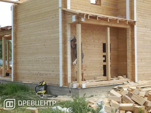 Строительство дома из бруса 11х11 м в Чеховском районе д.Крюково, фото 12 из 19