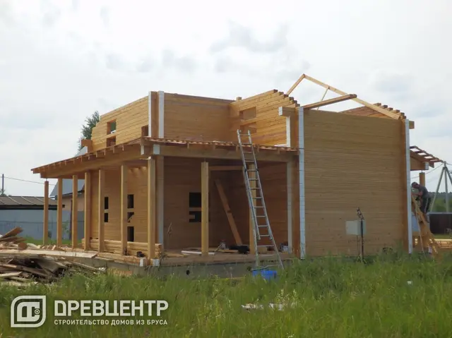 Строительство дома из бруса 11х11 м в Чеховском районе д.Крюково, фото 9 из 19