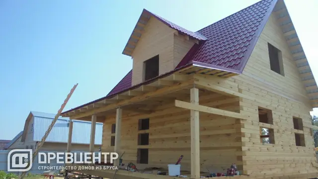 Строительство дома из бруса по проекту ДБ108 в Ясногорском районе ПО Телековское, фото 19 из 24