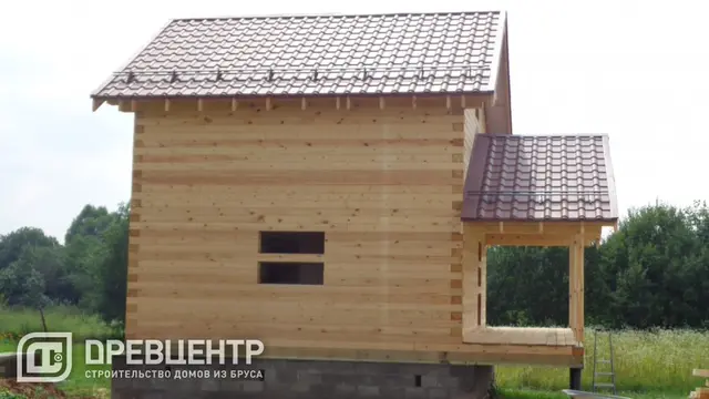 Строительство дома из бруса по проекту Б8 в Наро Фоминском районе д.Васильево, фото 15 из 17